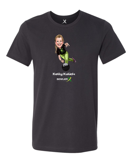 Kelly Kulick PWBA Caricature Bowling Shirt - Image 2