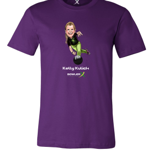 kelly kulick caricature bowling shirt bowlerx pwba woman pro bowling shirt
