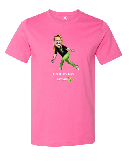 liz kuhlkin caricature bowling shirt bowlerx pwba bowling shirt queen b shirt