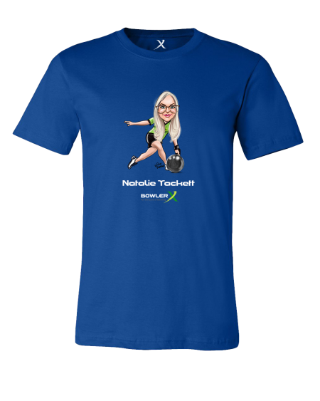 Natalie Tackett PWBA Caricature Bowling T-Shirt - Image 4