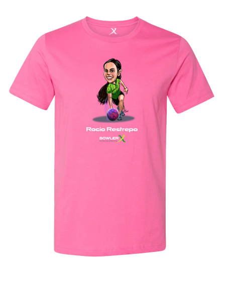 rocio restrepo caricature bowling shirt bowlerx pwba bowling shirt