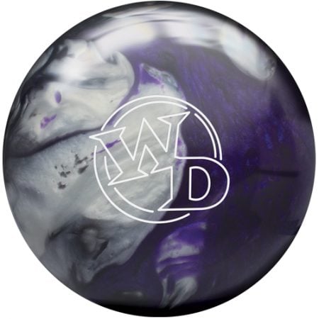 columbia white dot black purple silver bowling ball