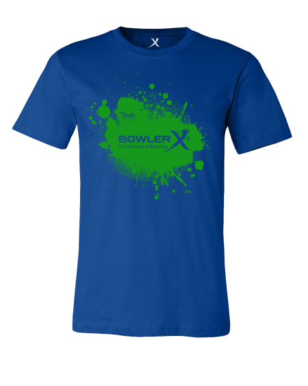 BowlerX Green Splatter Bowling T-Shirt - Image 3