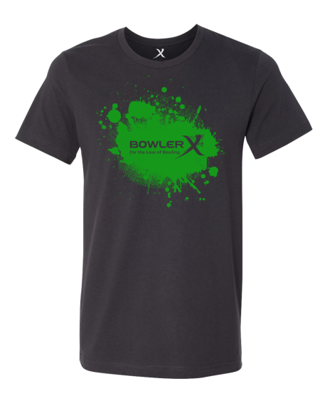 BowlerX Green Splatter Bowling T-Shirt - Image 2