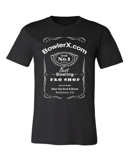 Jack Daniels Old #1 Black BowlerX Bowling Shirt