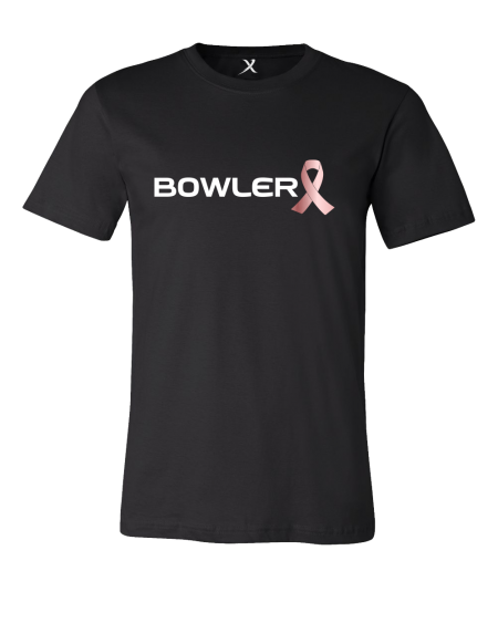 mirrored pink ribbon breast cancer bowling shirt from bowlerx