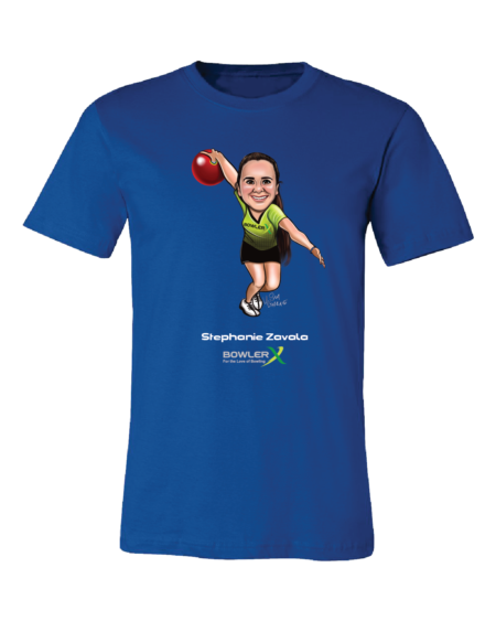 Stephanie Zavala PWBA Caricature Bowling Shirt - Image 2