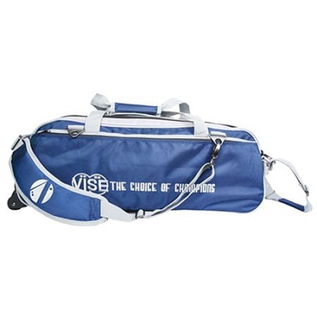 vise clear top triple tote navy silver bag