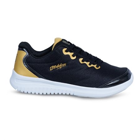 KR Strikeforce Glitz Black/Gold Mesh Women's Bowling Shoes - Image 5