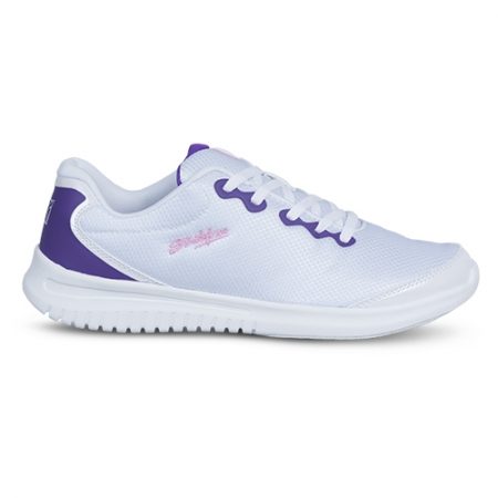 KR Strikeforce Glitz White/Purple Mesh Women's Bowling Shoes - Image 5