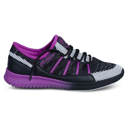 KR Strikeforce Jazz Black/Purple Women's Bowling Shoes - Image 5