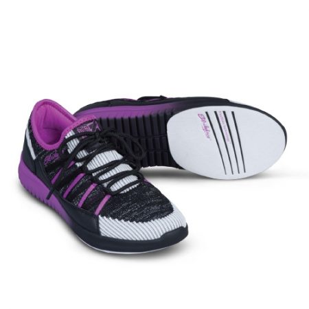 KR Strikeforce Jazz Black/Purple Women's Bowling Shoes - Image 2