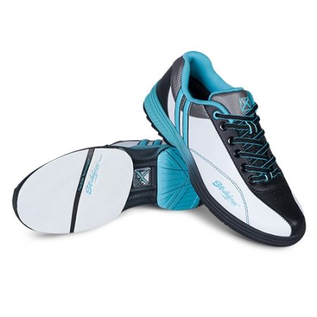 kr starr women's bowling shoes white black teal