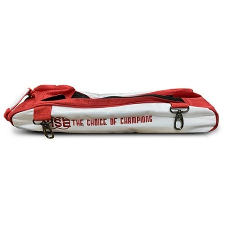 vise triple tote shoe bag red white