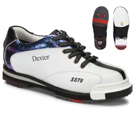 Dexter SST 8 Pro White Crackle Black Womens Performance Bowling Shoes