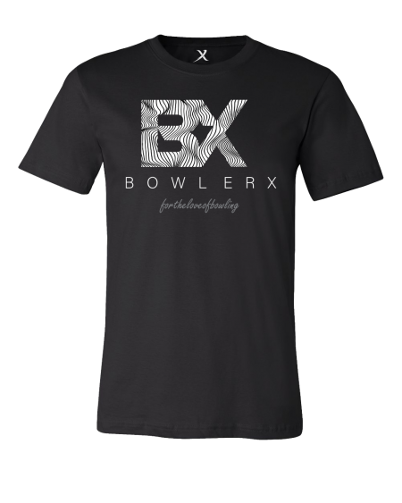 BowlerX Zebra print bowling shirt black