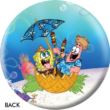 Spongebob beach party Bowling ball