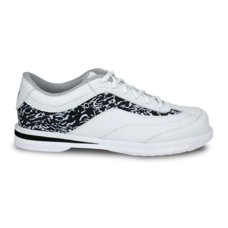 brunswick intrigue womens white black bowling shoes