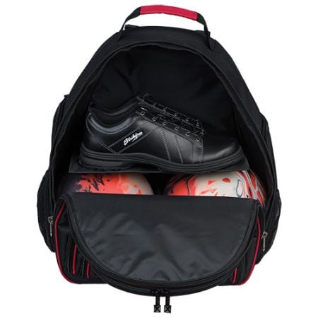 KR Strikeforce Deuce 2-Ball Backpack Black/Red - Image 4