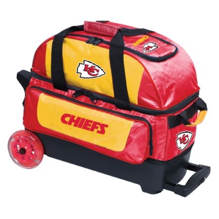 kansas city chiefs double bowling roller bag