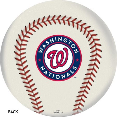 washington nationals world series champs bowling ball back