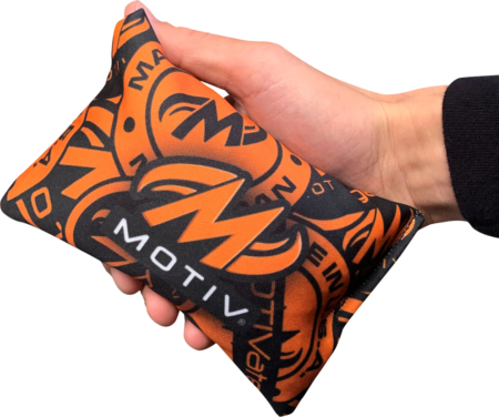 Motiv bowling grip sack black orange dye sublimated