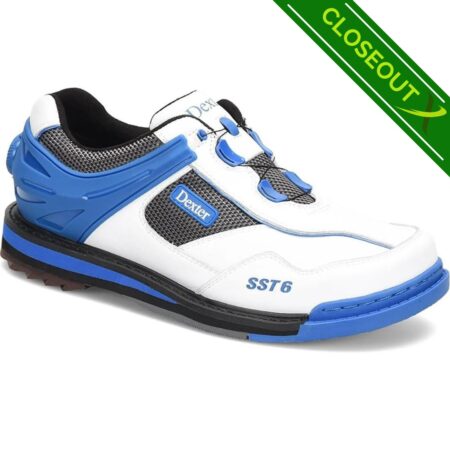 Dexter SST 6 Hybrid BOA Men's Wide Width Bowling Shoes White/Blue