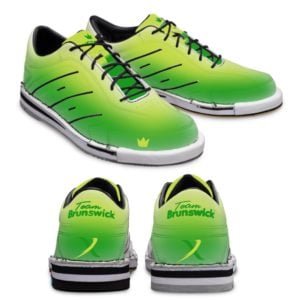 team brunswick bowlerx team green custom bowling shoes