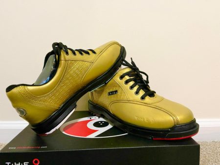 Gold belmo custom bowling shoes