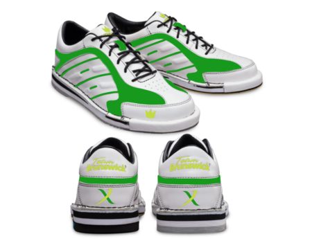 team brunswick bowlerx team white custom bowling shoes