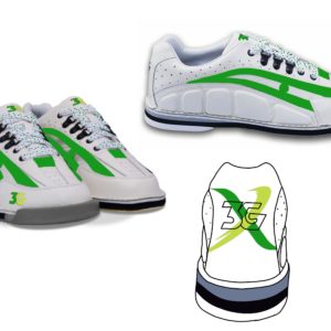 3g tour ultra bowlerx team white custom bowling shoes