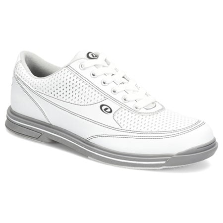 Dexter Turbo Pro Wide Width Men's Bowling Shoes White/Grey - BowlerX.com