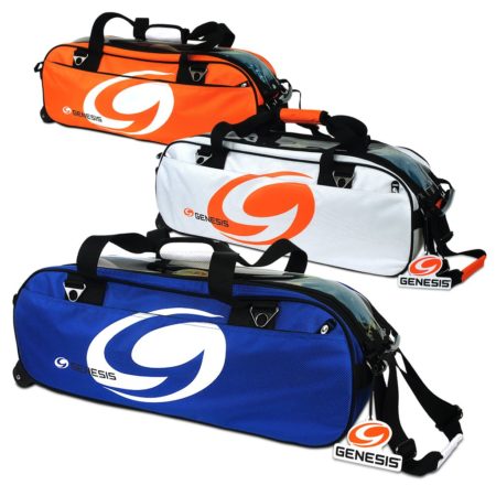 Genesis Sport 3-Ball Rolling Tote White