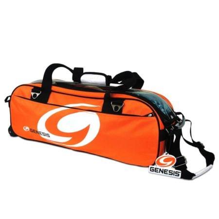 Genesis Sport 3-Ball Rolling Tote Orange