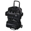 kr strikeforce konvoy black grey 4 ball roller bowling bag