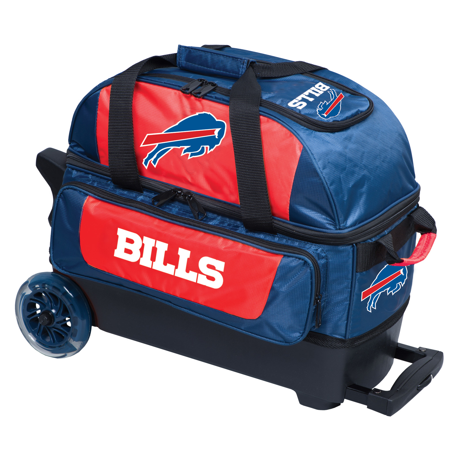 KR Strikeforce NFL Buffalo Bills 2 Ball Roller Bowling Bag