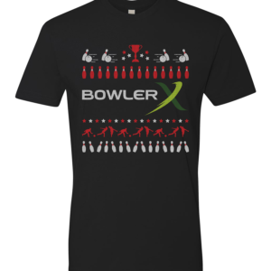 BowlerX Ugly T Shirt Festive Christmas Holiday Bowling Shirt