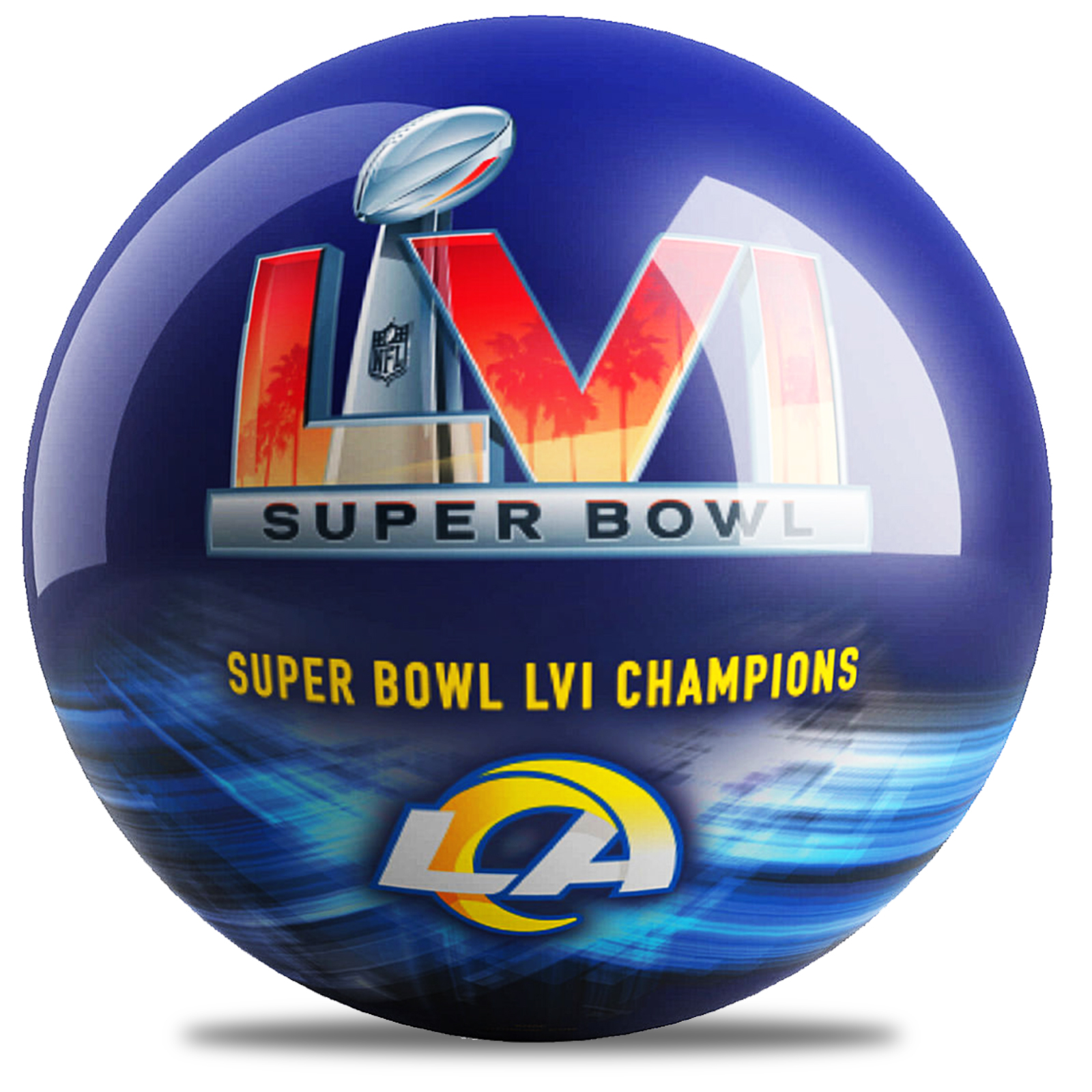 Los Angeles Rams Super Bowl Champs Bowling Ball