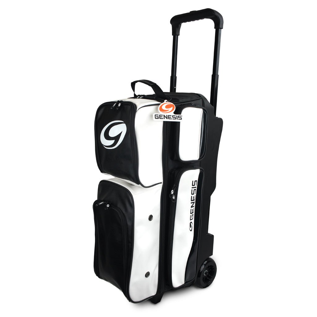 Genesis Sport Double Roller White Bowling Bag | Bowling.Com