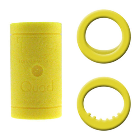 Turbo Quad2 (Nubs/Semi Bump) Finger Grips - Yellow