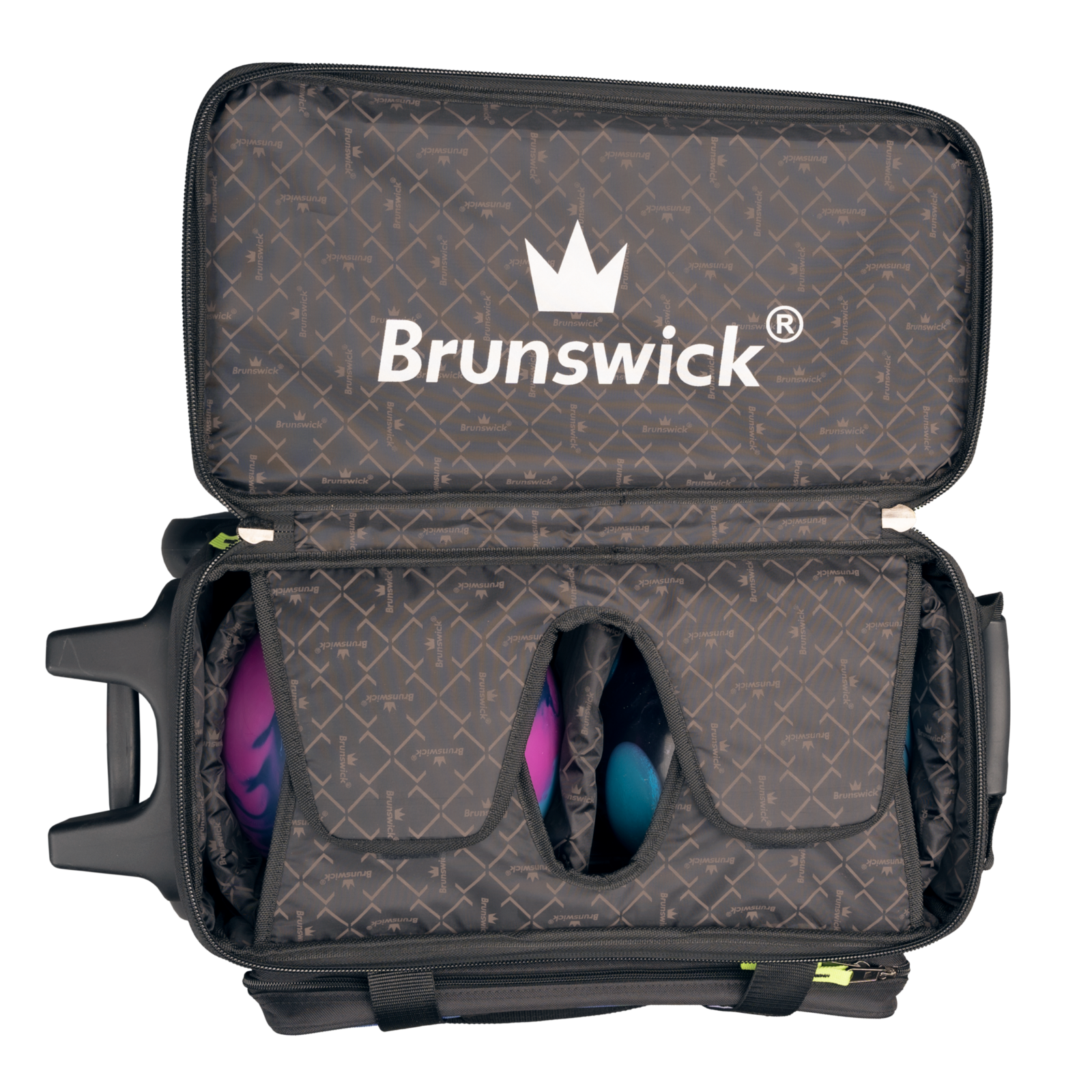 Brunswick Team Brunswick 6 Ball Roller Black/Cobalt Bowling Bags