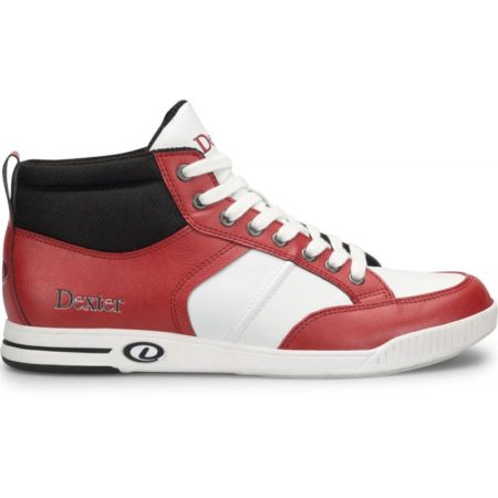 Dexter Dave Men’s Hi Top Black/Red/White Bowling Shoes - Image 3