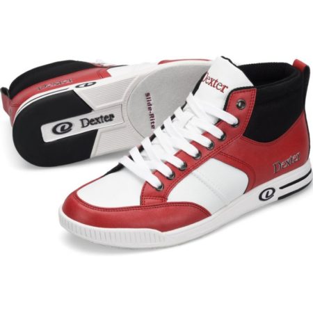 Dexter Dave Men’s Hi Top Black/Red/White Bowling Shoes - Image 2