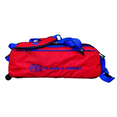 Vise Clear Top Triple Bowling Ball Tote Red/Blue
