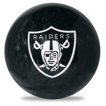 Las Vegas Raiders NFL Engraved Plastic Bowling Ball - Image 2
