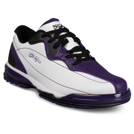 KR Strikeforce Dream White/Purple Right Handed Wide Width Women's Bowling Shoes
