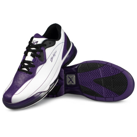 KR Strikeforce Dream White/Purple Right Handed Wide Width Women's Bowling Shoes - Image 3