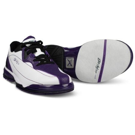 KR Strikeforce Dream White/Purple Right Handed Wide Width Women's Bowling Shoes - Image 2