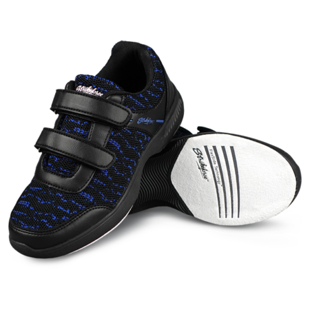 KR Strikeforce Flyer Mesh Lite Black/Royal Velcro Youth Bowling Shoes - Image 3