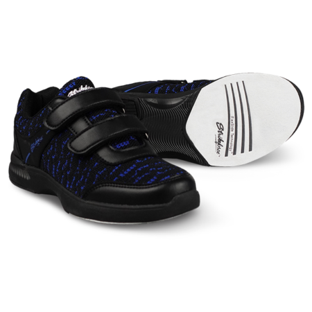 KR Strikeforce Flyer Mesh Lite Black/Royal Velcro Youth Bowling Shoes - Image 2
